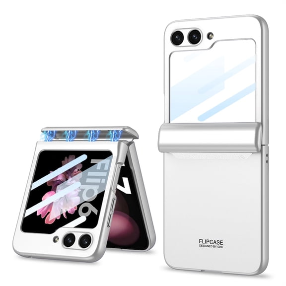 Phone case the for Samsung Z Flip 6 (includes screen protector), with hinge protection; shock-resistant, dust-proof, ultra-slim, full-coverage case