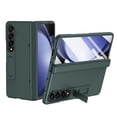 thumbnail image 1 of For Samsung Z-Fold-3 Case: [Hidden Kickstand]Slim Hinge Protection Lightweight Stand Case with Screen Protector- Protective Shockproof Anti-fingerprint Invisible Bracket Phone Cover,Green, 1 of 6