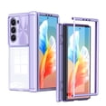 thumbnail image 1 of for Samsung Z Fold 6 Case, Shockproof Rugged Samsung Galaxy Z Fold 6 Phone Case, with Sliding Camera Cover, Drop Protection Crystal Clear Back Case Clear for Galaxy Z Fold 6, Purple, 1 of 6