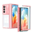 thumbnail image 1 of for Samsung Z Fold 6 Case, Shockproof Rugged Samsung Galaxy Z Fold 6 Phone Case, with Sliding Camera Cover, Drop Protection Crystal Clear Back Case Clear for Galaxy Z Fold 6, Pink, 1 of 6