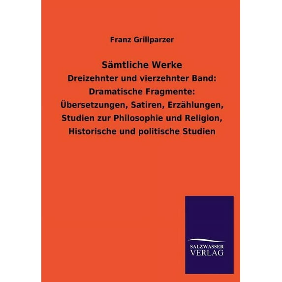 Samtliche Werke (Paperback)