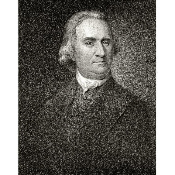 Samuel Adams 1722 To 1803 American Statesman & Founding Father A Signatory of Declaration of Independence 19th Century Poster Print, Large - 26 x 32