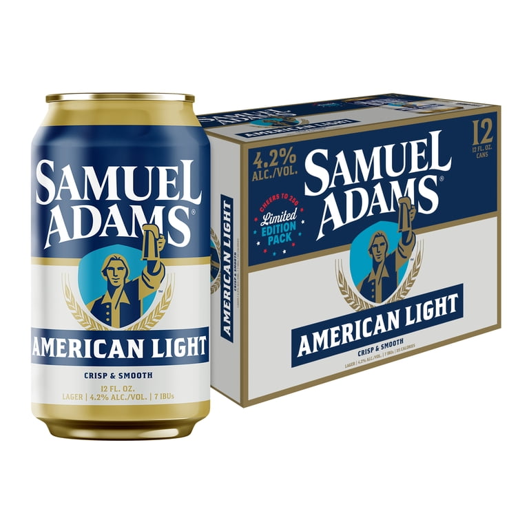 Samuel Adams American Light Lager, 12 pack, 12 fl. oz. Aluminum