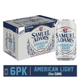 thumbnail image 1 of Samuel Adams American Light Lager, 6 pack, 12 fl oz Aluminium Cans, 4.2% ABV, 1 of 5