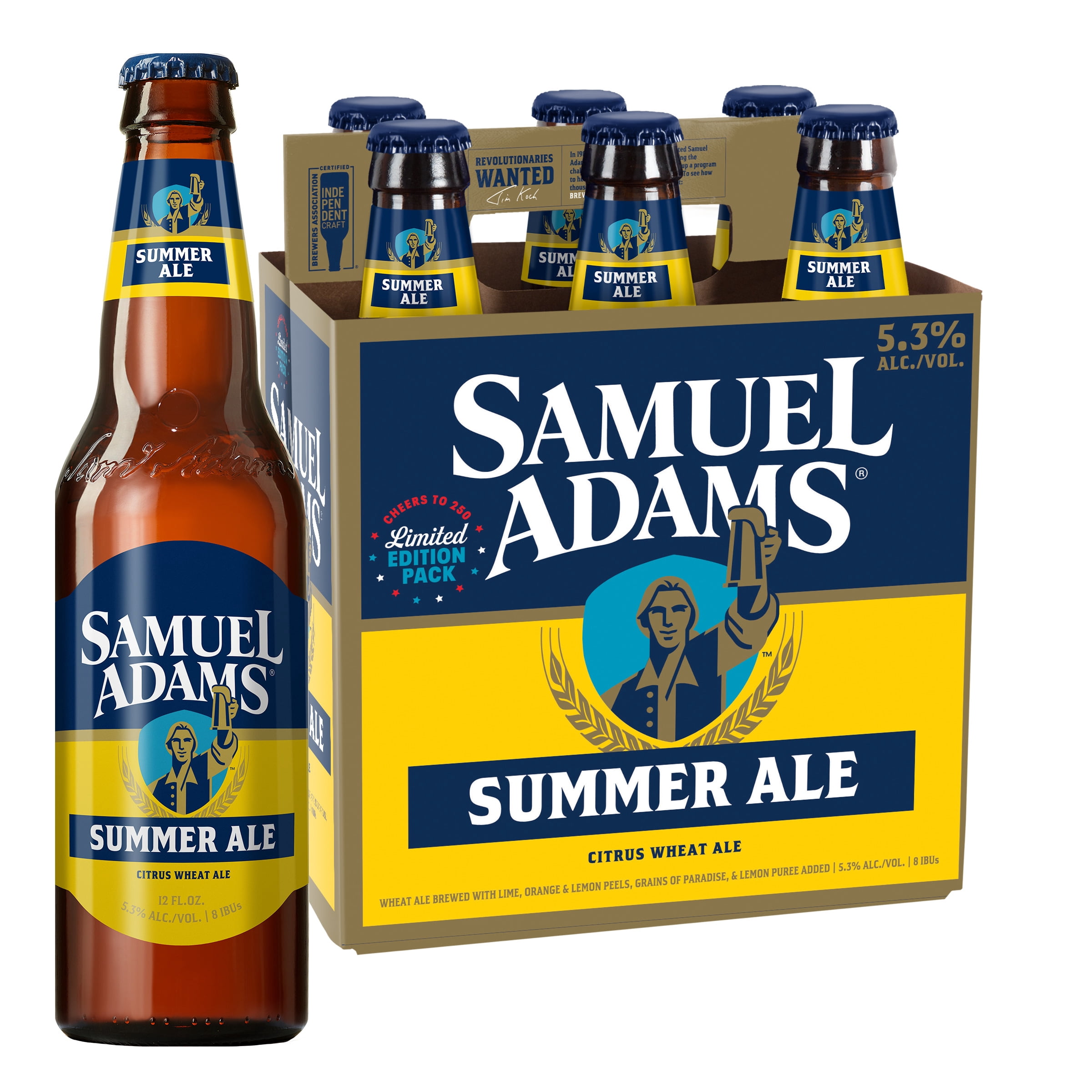 Samuel Adams, Seasonal Craft Beer, 6 pack, 12 fl. oz. Glass