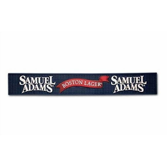 Samuel Adams Professional Bar Mat, Single Piece Rubber Construction, Rectangular, Blue, 24 x 3.5 inches