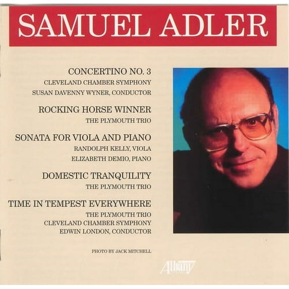 Samuel Adler - Music of Samuel Adler - Music & Performance - CD
