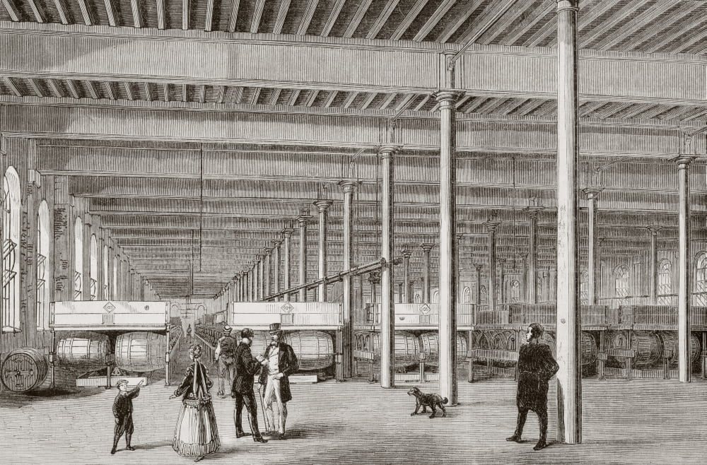 Samuel Allsopp & Sons Brewery In Burton-On-Trent England In The 1860s From Lunivers Illustre Published In Paris In 1868 Canvas Art - Ken Welsh Design Pics (18 x 11)