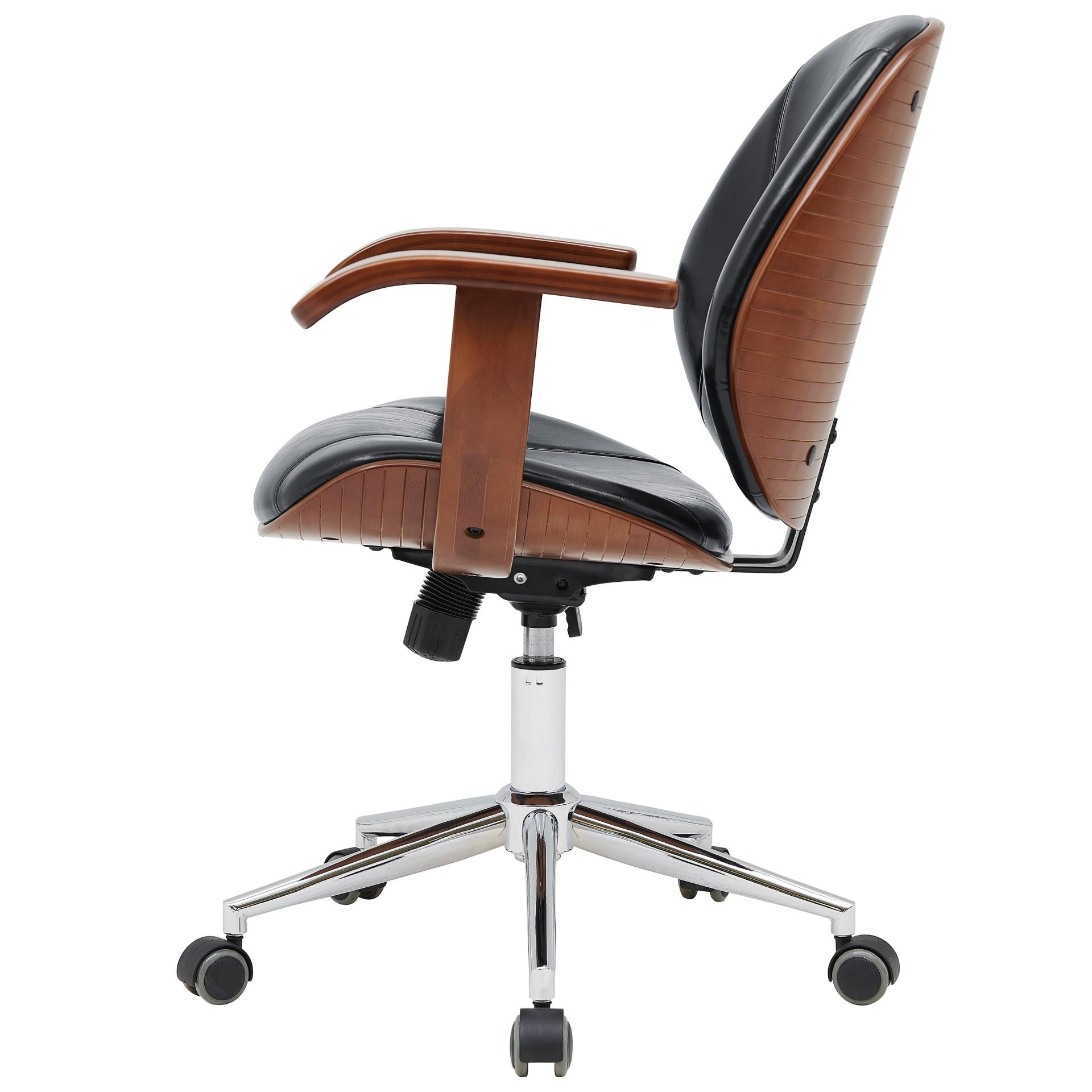 Samuel Bamboo Office Chair w/ Armrest Black