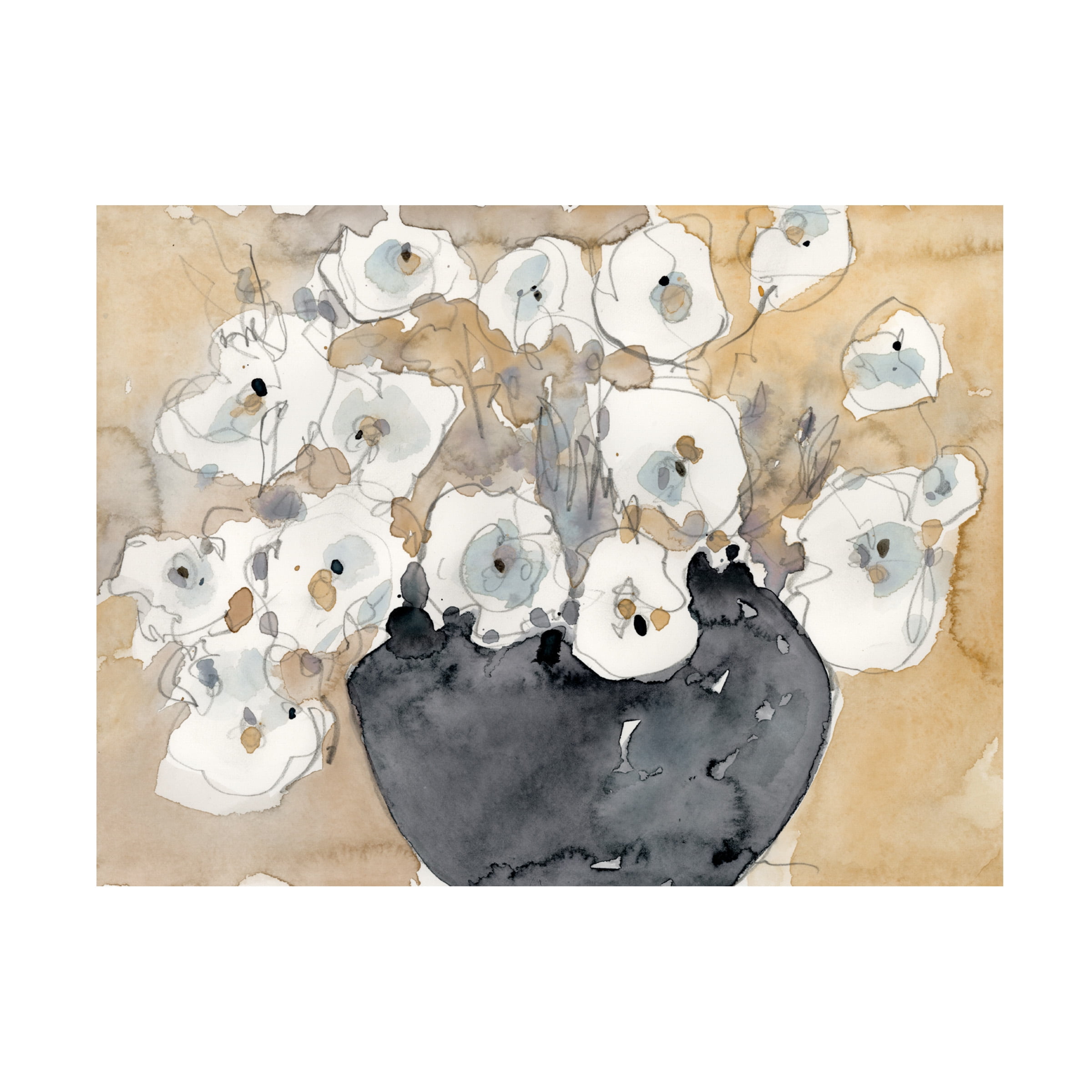 Samuel Dixon 'Another White Blossom II' Canvas Art
