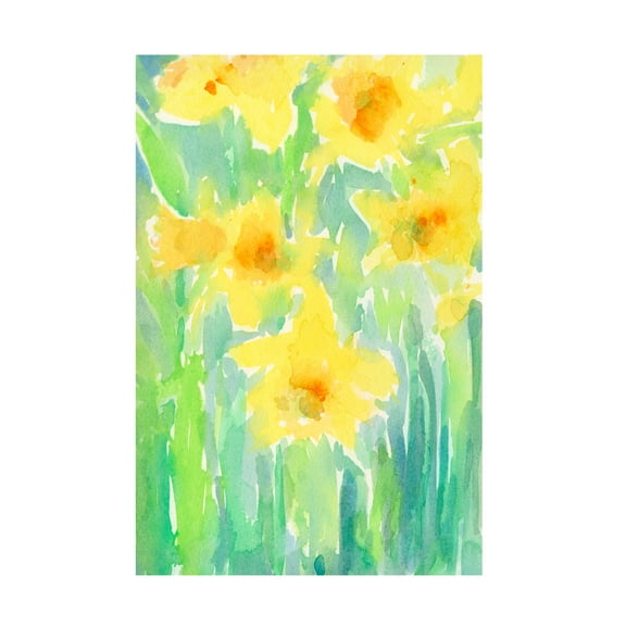 Samuel Dixon 'Daffodils I' Canvas Art