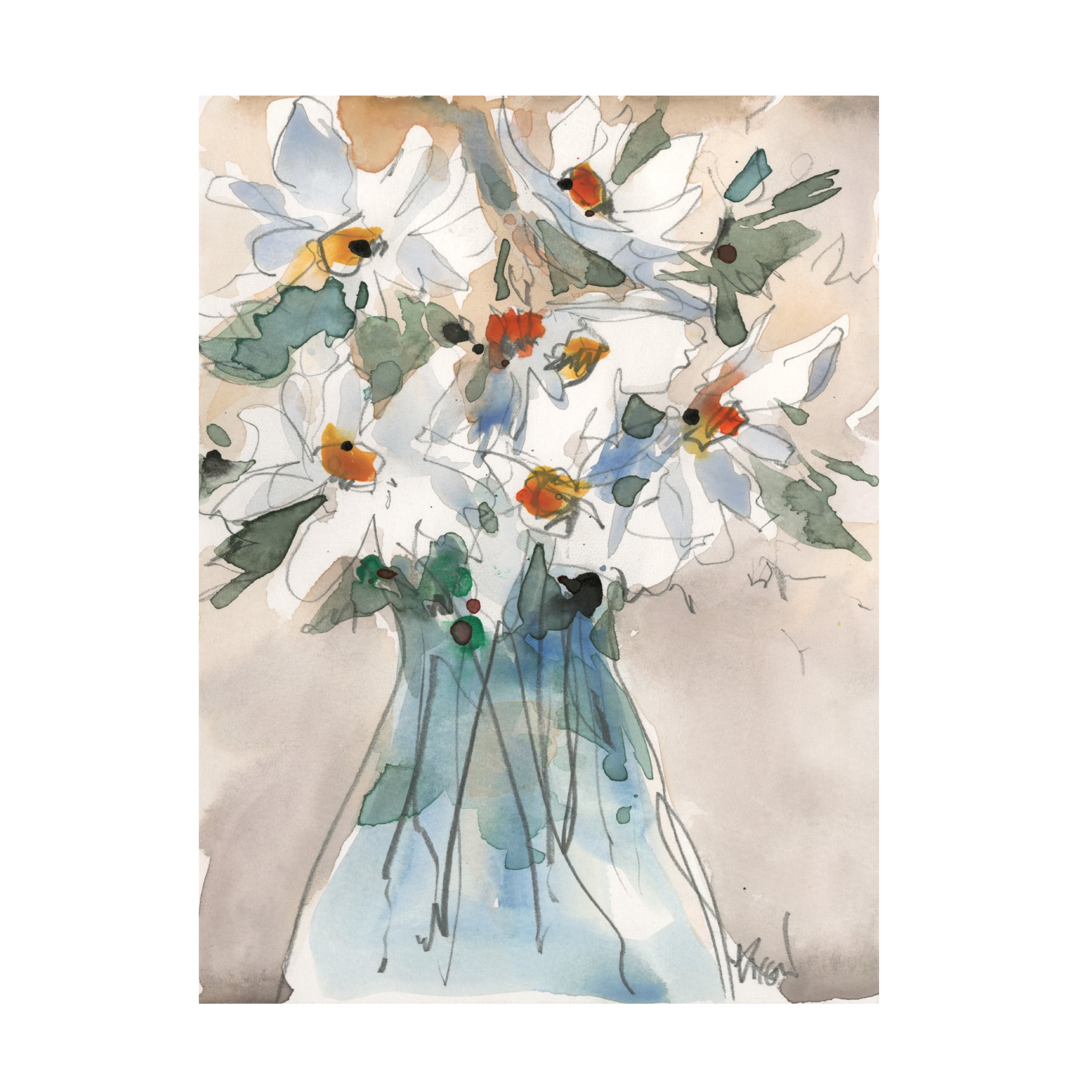 Samuel Dixon 'Daisy Point of View II' Canvas Art