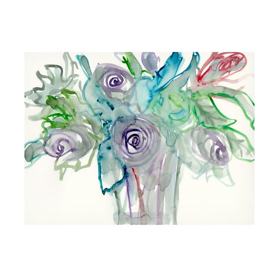 Samuel Dixon 'Floral Accent II' Canvas Art