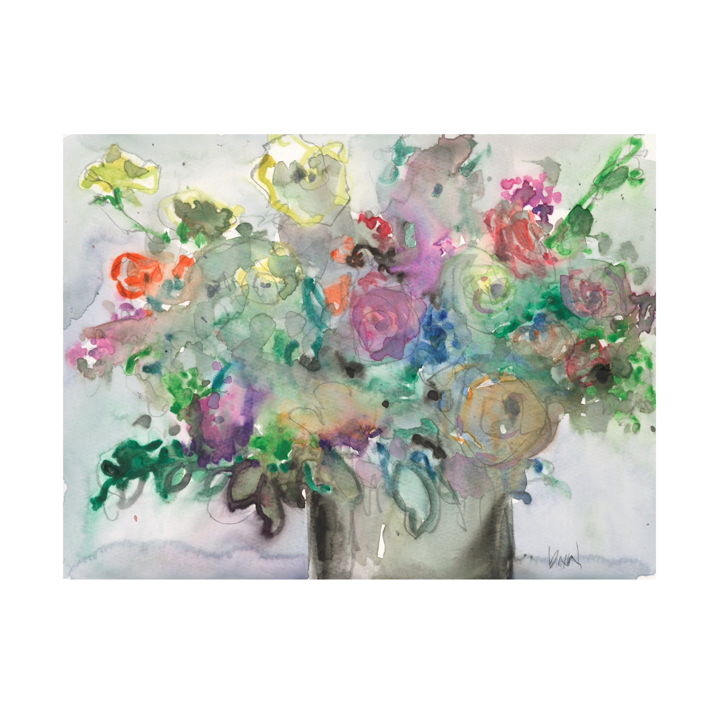 Samuel Dixon 'The Mixed Water Garden II' Canvas Art
