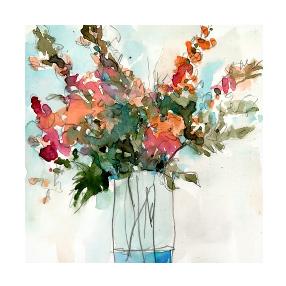 Samuel Dixon 'Water Garden Still Life I' Canvas Art