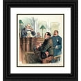 thumbnail image 1 of Samuel Ehrhart 12x13 Black Ornate Wood Framed Double Matted Museum Art Print Titled: Justified (1904), 1 of 5