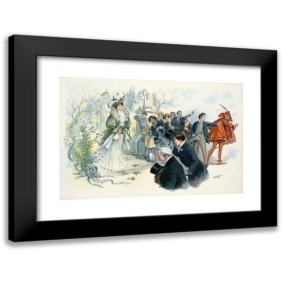 Samuel Ehrhart 14x11 Black Modern Framed Museum Art Print Titled - The Rivals (1905)