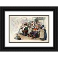 thumbnail image 1 of Samuel Ehrhart 14x11 Black Ornate Wood Framed Double Matted Museum Art Print Titled: Their Descendants (1901), 1 of 5
