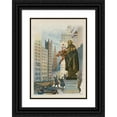 thumbnail image 1 of Samuel Ehrhart 18x24 Black Ornate Framed Double Matted Museum Art Print Titled: Santa Claus in Wall Street (1913), 1 of 5