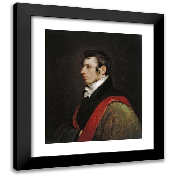 Samuel Finley Breese Morse 12x14 Black Modern Framed Museum Art Print Titled - Self-Portrait