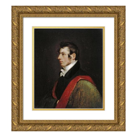 Samuel Finley Breese Morse 15x17 Gold Ornate Wood Frame and Double Matted Museum Art Print Titled - Self-Portrait