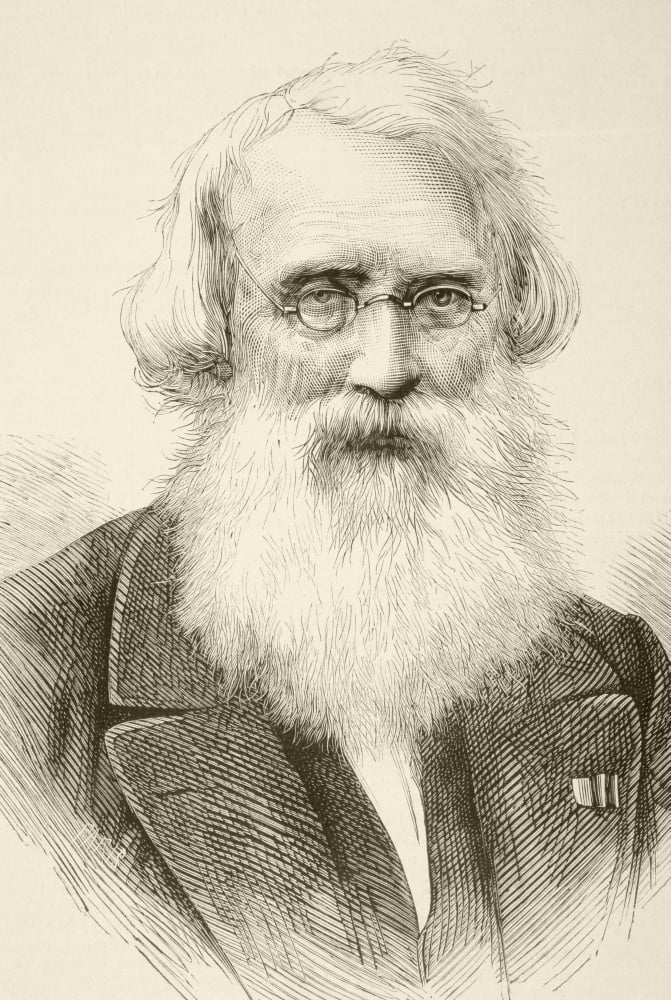 Samuel Finley Breese Morse 1791 To 1872 American Inventor Of Single-Wire Telegraph System And Morse Code From A 19Th Century Illustration Canvas Art - Ken Welsh Design Pics (12 x 17)