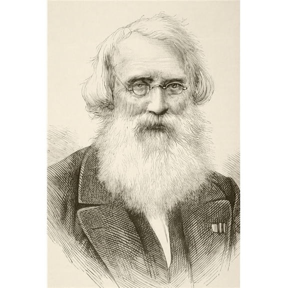 Samuel Finley Breese Morse - 1791 to 1872 American Inventor of Single-Wire Telegraph System & Morse Code From A 19th Century Illustration Poster Print - 24 x 34 - Large