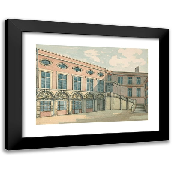 Samuel Ireland 14x11 Black Modern Framed Museum Art Print Titled - Brewer's Hall (Between 1794 and 1800)