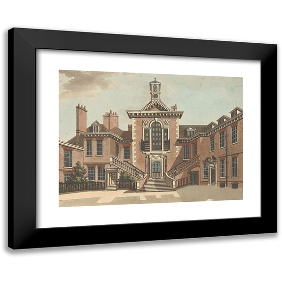 Samuel Ireland 24x19 Black Modern Framed Museum Art Print Titled - Sergeant's Inn (1800)