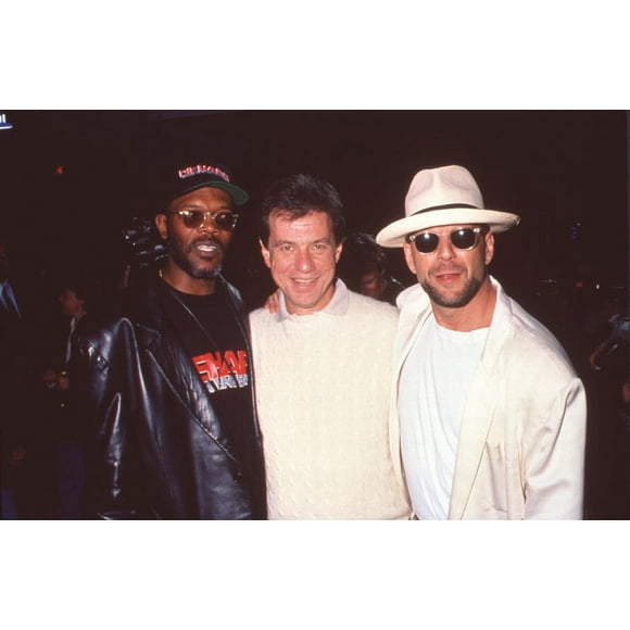Samuel Jackson, John Mctiernan And Bruce Willis At Die Hard 3 Premiere Photo Print (16 x 20) - Item # CPA3797