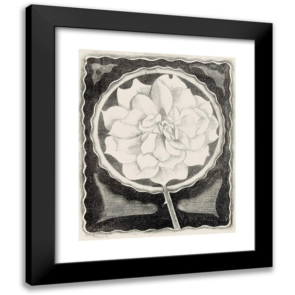 Samuel Jessurun de Mesquita 15x18 Black Modern Framed Museum Art Print Titled - Roos (1920)