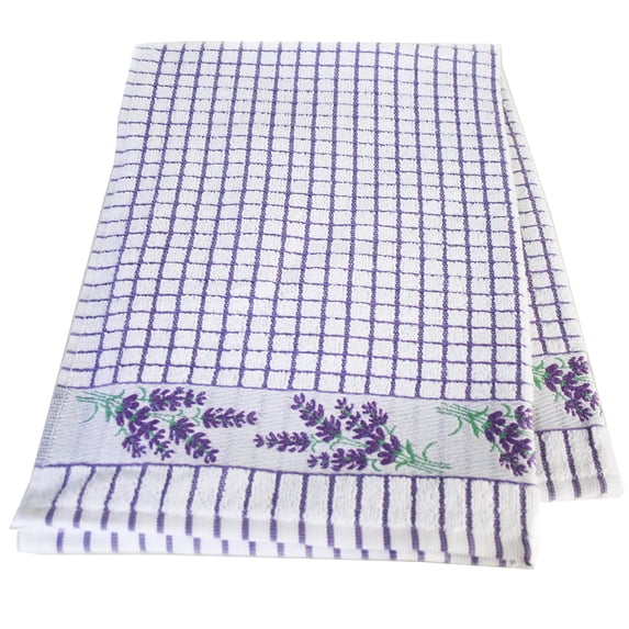 Samuel Lamont Poli Dri 100% Cotton Dish Towel - Lavender Sprigs