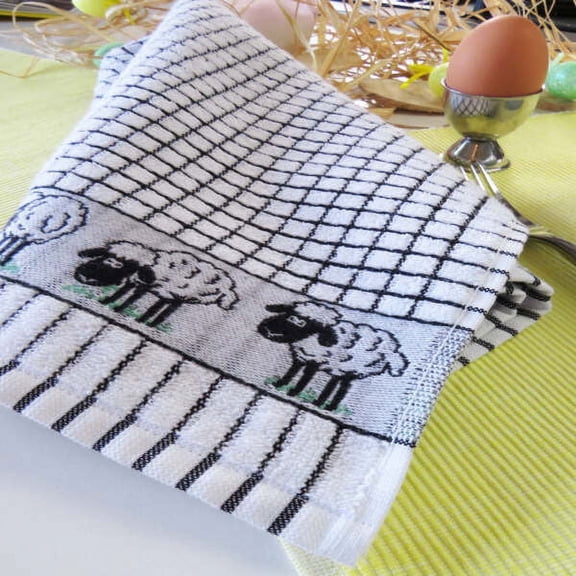 Samuel Lamont Poli-Dri 3-Piece Kitchen Tea Towel Set 100% Cotton Ultra Absorbent