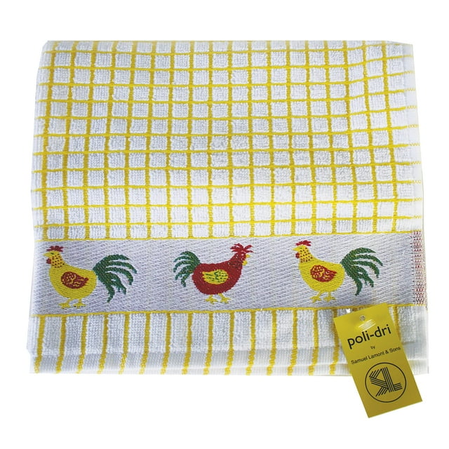 Samuel Lamont & Sons Poli Dri Tea Towel Chickens,
