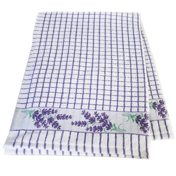 Samuel Lamont Poli Dri 100% Cotton Dish Towel - Lavender Sprigs