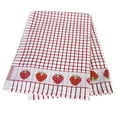 thumbnail image 1 of Samuel Lamont Poli-dri Jacquard Towel White with Red and STRAWBERRIES trim, 1 of 5