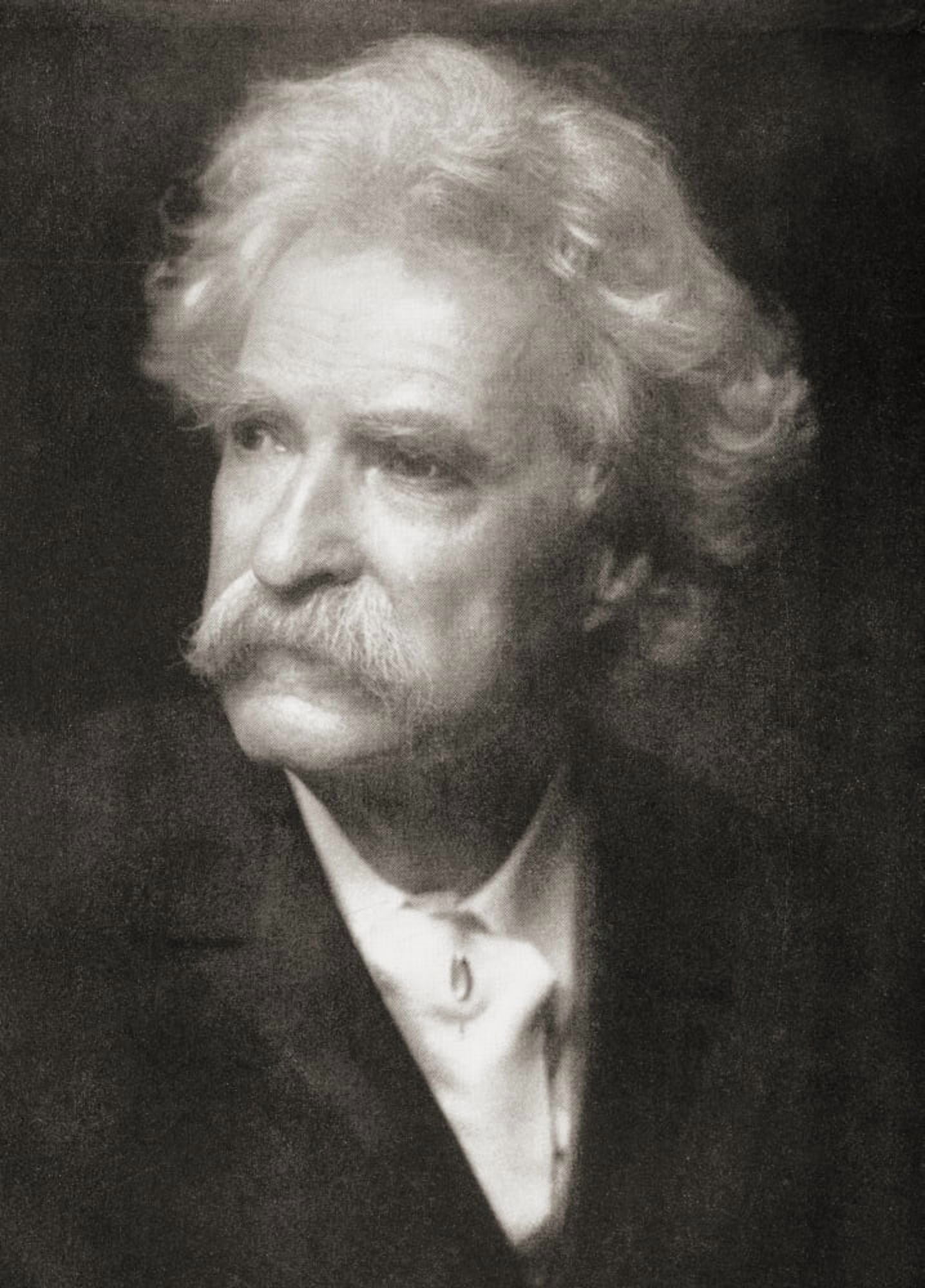 Samuel Langhorne Clemens 1835 Canvas Art - Ken Welsh Design Pics (26 x 36)