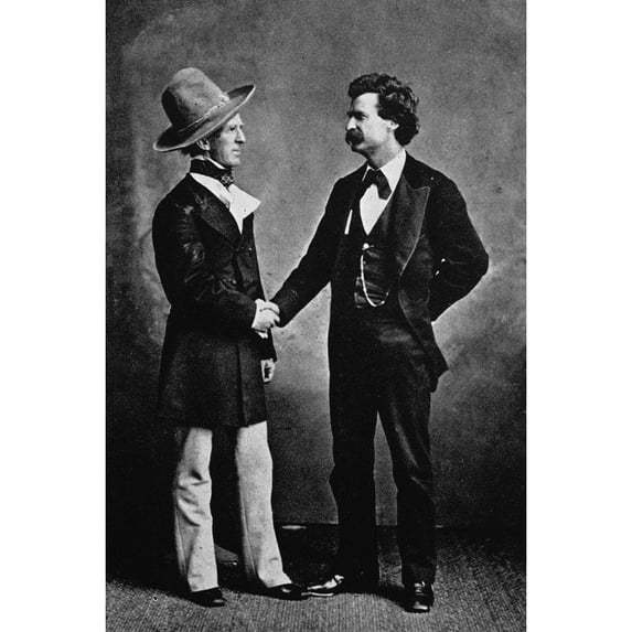 Samuel Langhorne Clemens N(1835-1910). 'Mark Twain.' American Writer And Humorist. The Author Right With American