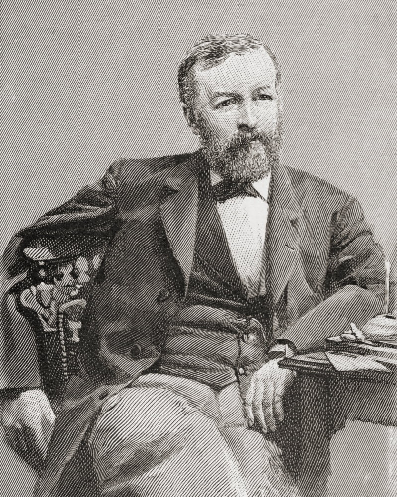 Samuel Pierpont Langley 1834 - 1906 American Astronomer Physicist Inventor Of The Bolometer And Pioneer Of Aviation From The Strand Magazine Published 1897 Canvas Art - Ken Welsh Design Pics (13 x 17