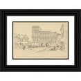 thumbnail image 1 of Samuel Prout 24x17 Black Ornate Framed Double Matted Museum Art Print Titled: The Porta Nigra, Trier, 1 of 5