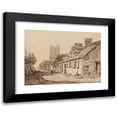 thumbnail image 1 of Samuel Prout 24x19 Black Modern Framed Museum Art Print Titled - Church and Cottages, 1 of 5