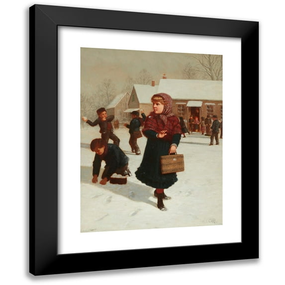 Samuel S. Carr 15x18 Black Modern Framed Museum Art Print Titled - School Days