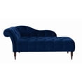 thumbnail image 1 of Samuel Tufted Roll Arm Chaise Lounge Navy Blue, 1 of 12