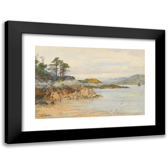Samuel William Oscroft 18x13 Black Modern Framed Museum Art Print Titled - Lady Constance Bay (1891)