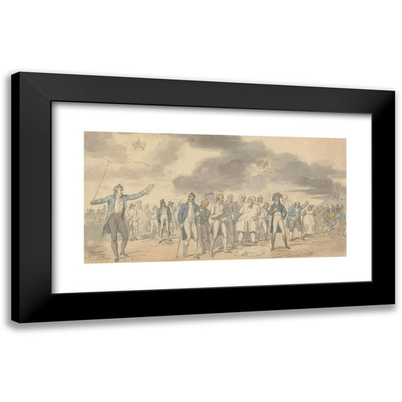 Samuel de Wilde 14x9 Black Modern Framed Museum Art Print Titled - The Satirist (1807)