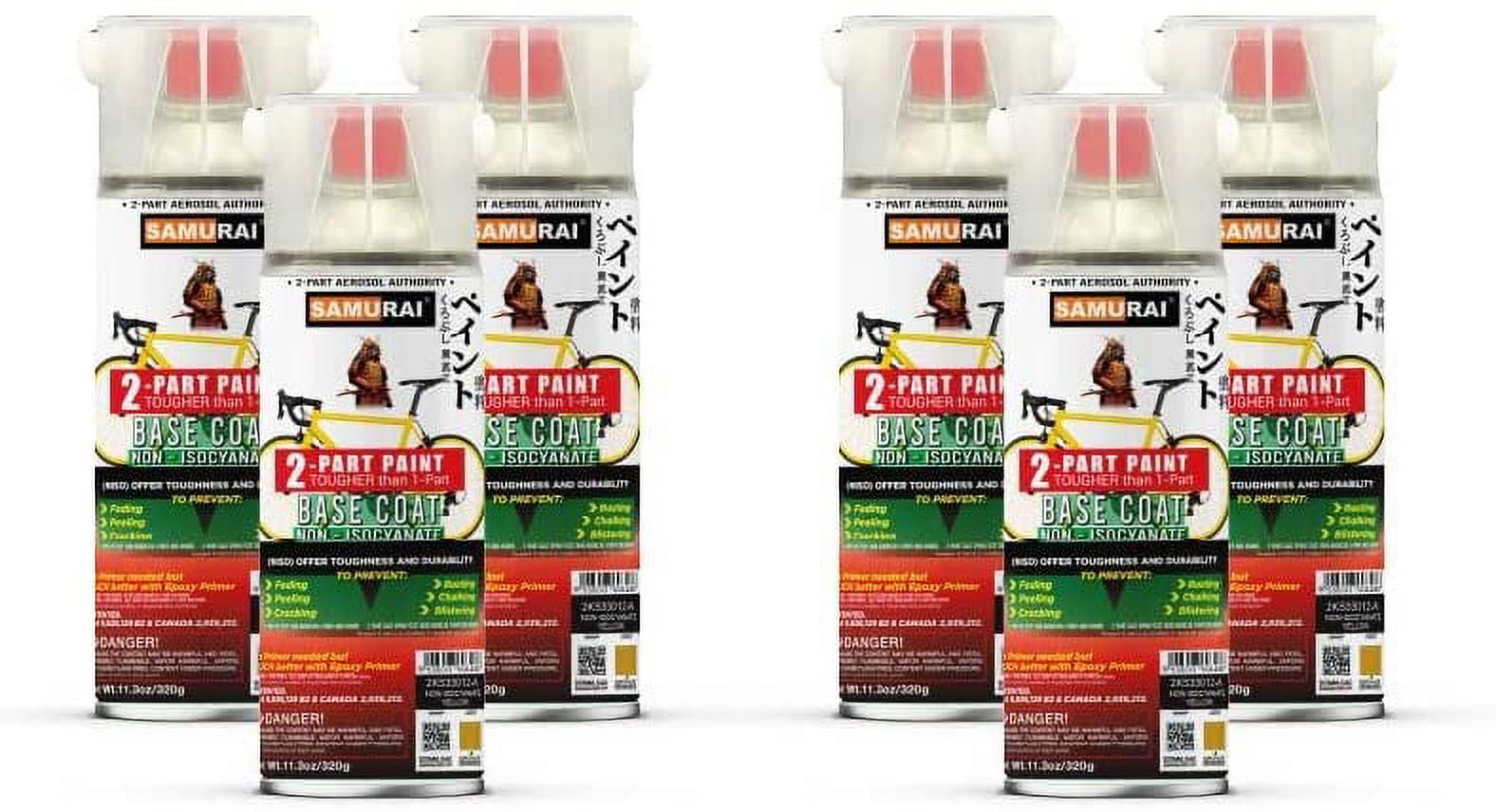 Samurai 2-Part Non-Isocyanate (NISO) Spray Paint Base Coat for Bike ...
