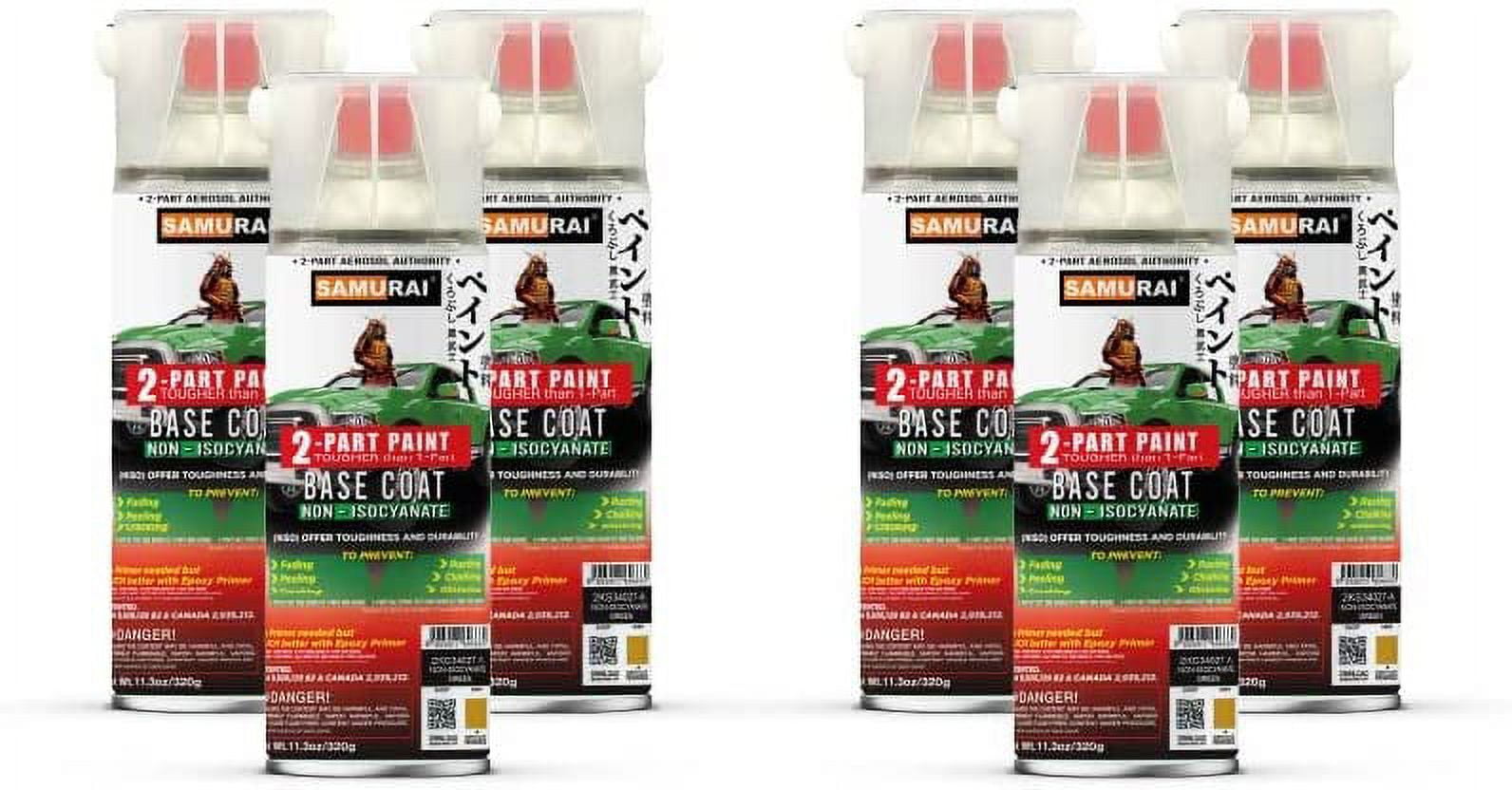 Samurai 2-Part Non-Isocyanate (NISO) Spray Paint Base Coat for Car - 11 ...