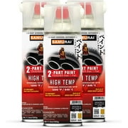 Samurai 2-Part Spray Paint for Car Exhaust Pipe - High Heat Black, Pack of 3 Cans