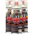 thumbnail image 1 of Samurai 2-Part Spray Paint for Industrial - High Temp (Black, Pack of 3 cans), 1 of 6
