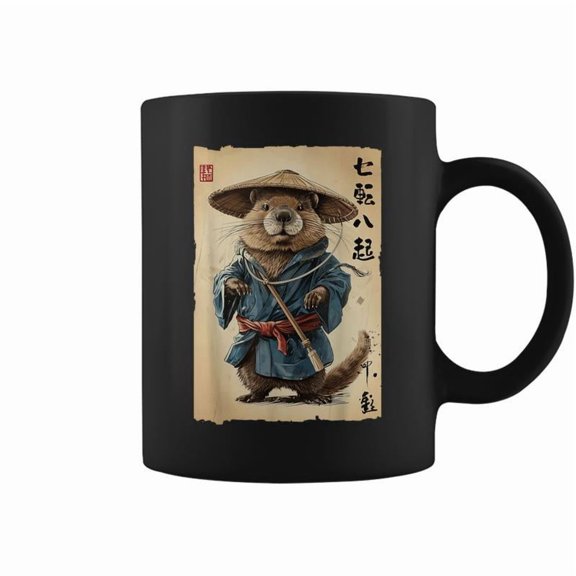 Samurai Beaver Coffee Mugs